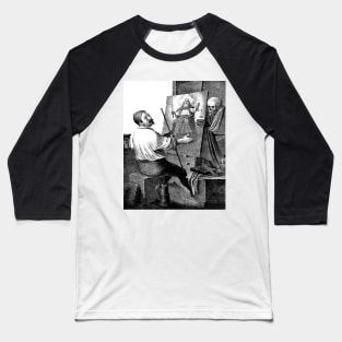 The dance of death at Basel: death and the merchant - Hieronymus Hess Baseball T-Shirt